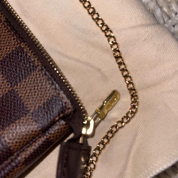 Authentic Louis Vuitton Damier Ebene Mini Pouchette - Picture 3 of 8